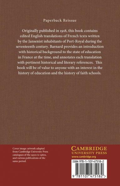 The Port-Royalists on Education