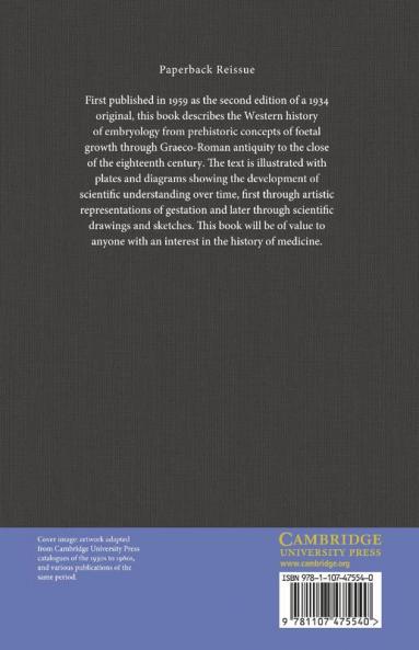 A History of Embryology