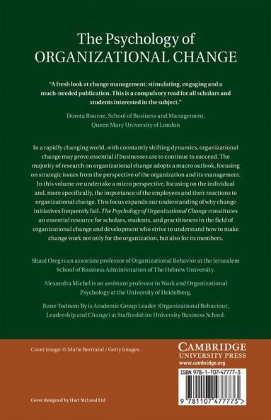 The Psychology of Organizational Change