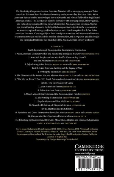 The Cambridge Companion to Asian American Literature