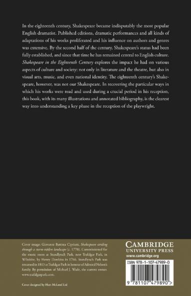 Shakespeare in the Eighteenth Century