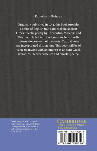 The Greek Bucolic Poets
