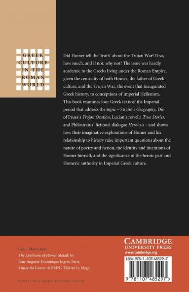 Homer between History and Fiction in Imperial Greek             Literature