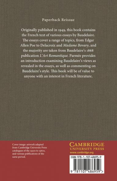 Selected Critical Studies of Baudelaire