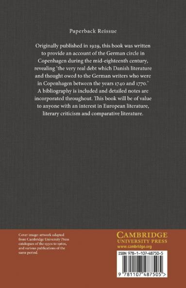The German Influence in Danish Literature in the Eighteenth             Century