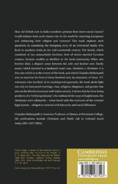 Race Religion and Law in Colonial India