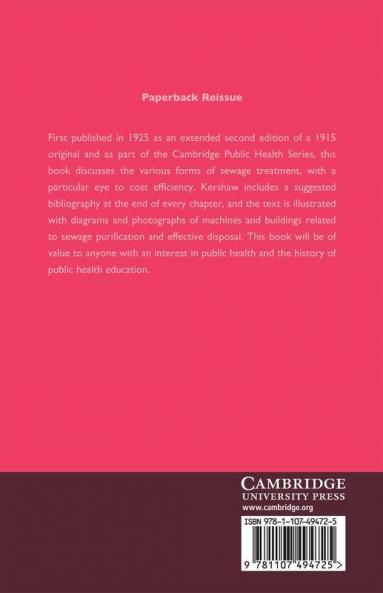 Sewage Purification and Disposal