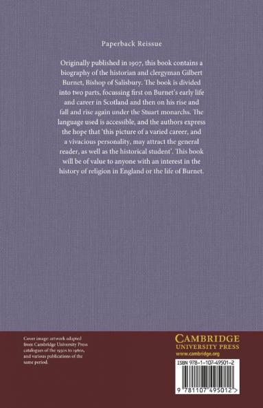 A Life of Gilbert Burnet