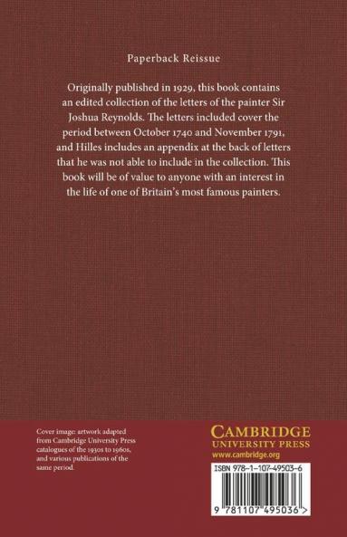 Letters of Sir Joshua Reynolds