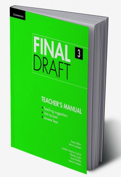Final Draft Level 3 Teacher's Manual