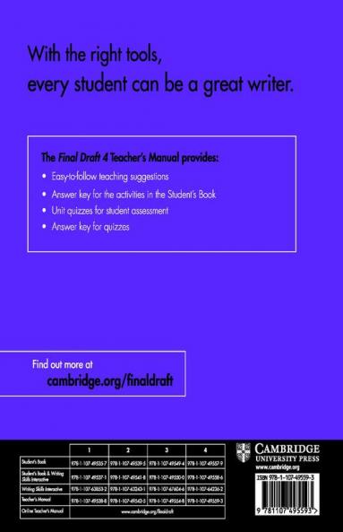 Final Draft Level 4 Teacher's Manual