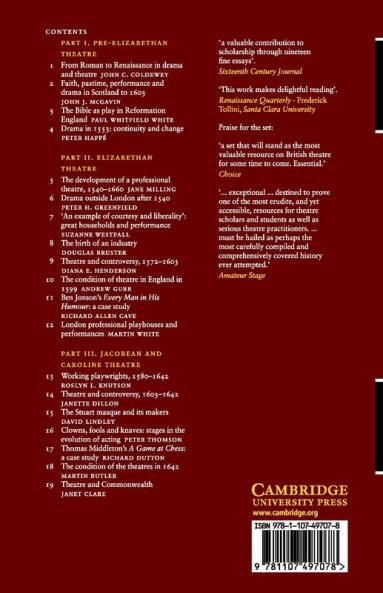 The Cambridge History of British Theatre