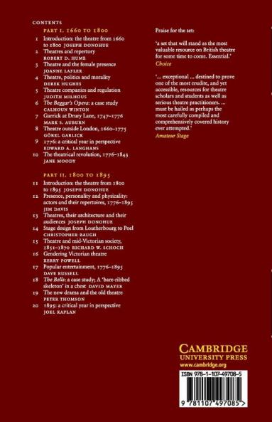 The Cambridge History of British Theatre