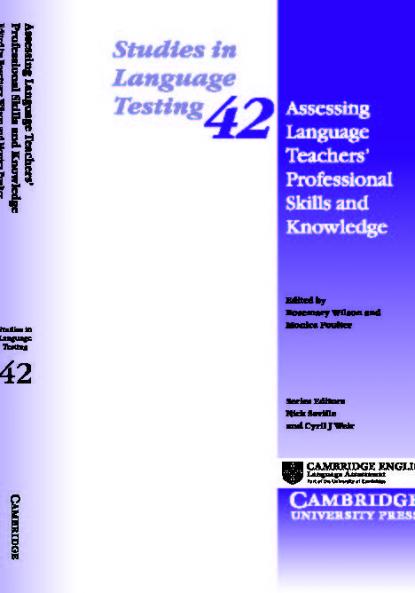 Assessing Language Teachers' Professional Skills and Knowledge