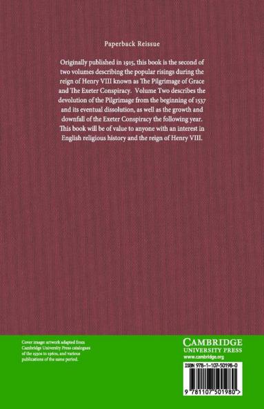 The Pilgrimage of Grace 1536-1537 and the Exeter Conspiracy             1538