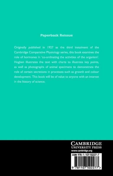 The Comparative Physiology of Internal             Secretion