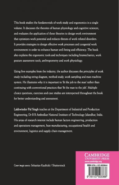 Work Study and Ergonomics