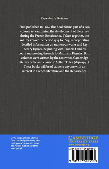 The Literature of the French Renaissance