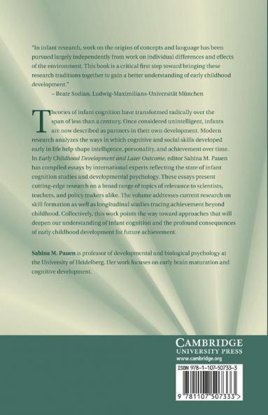 Early Childhood Development and Later Outcome