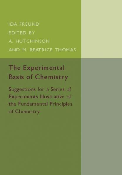 The Experimental Basis of Chemistry