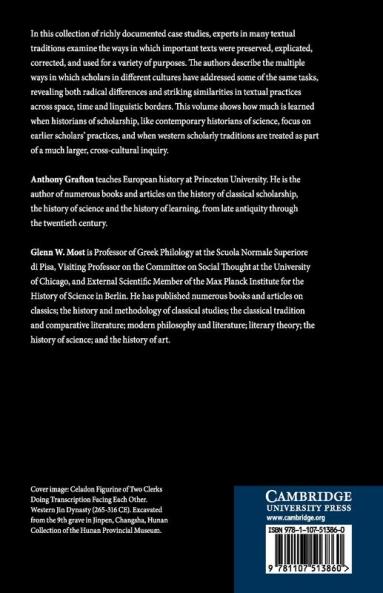 Canonical Texts and Scholarly Practices