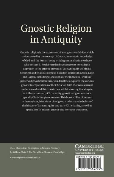 Gnostic Religion in Antiquity