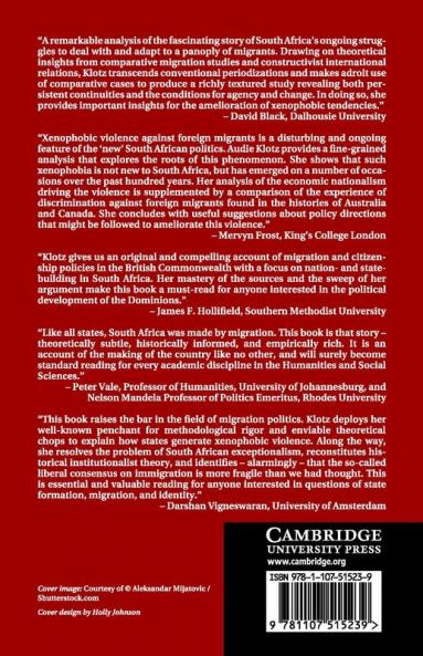 Migration and National Identity in South Africa             1860-2010