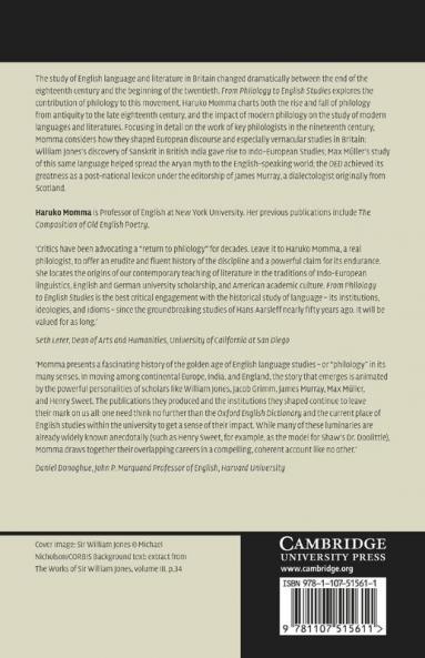 From Philology to English Studies