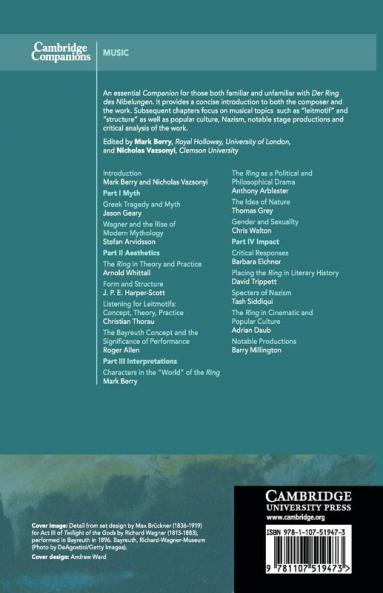 The Cambridge Companion to Wagner's Der Ring des Nibelungen