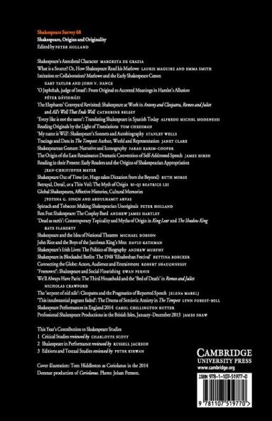 Shakespeare Survey 68
