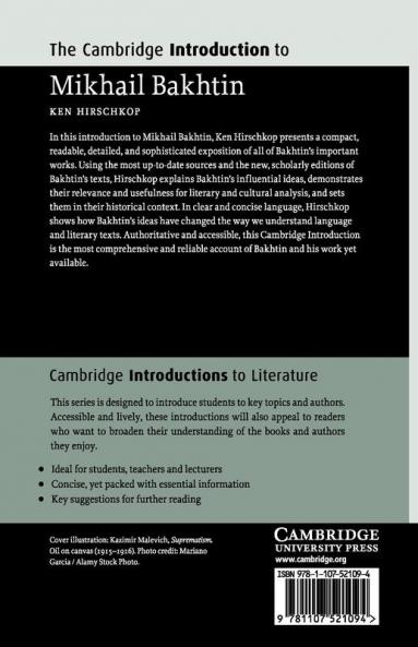 The Cambridge Introduction to Mikhail Bakhtin