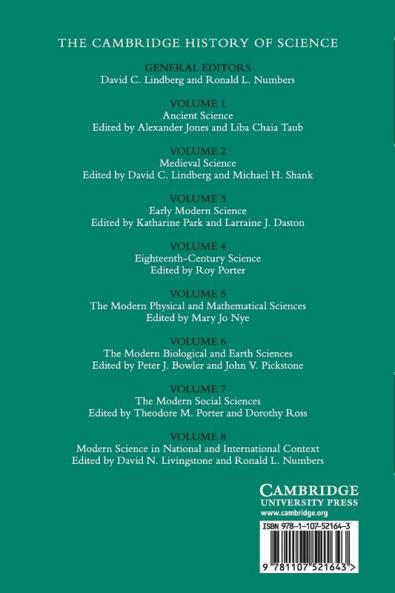 The Cambridge History of Science