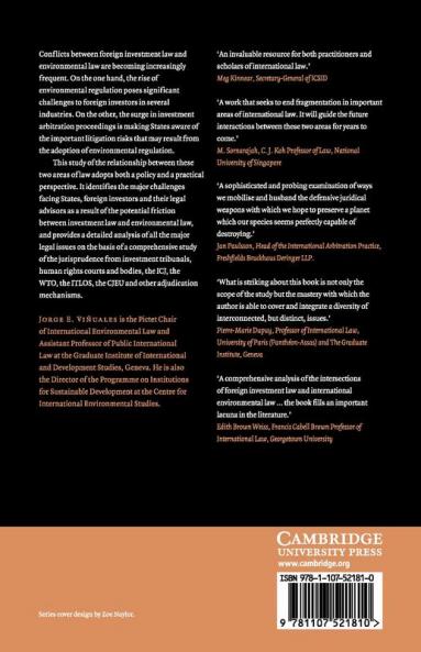 Foreign Investment and the Environment in International             Law