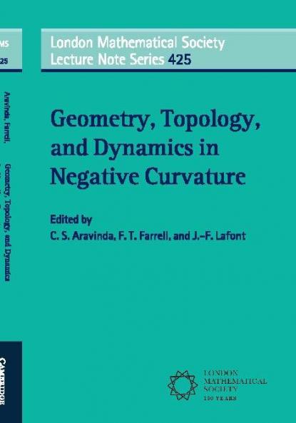 Geometry Topology and Dynamics in Negative Curvature