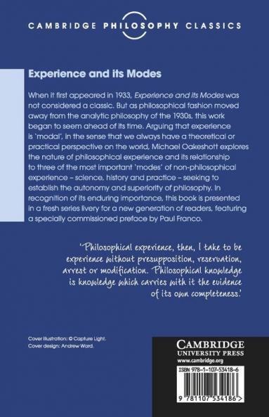 Experience and its Modes