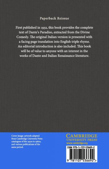 The Paradiso of Dante Alighieri