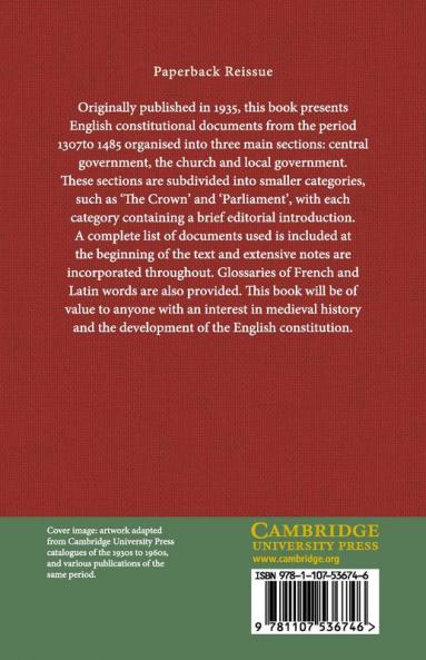 English Constitutional Documents 1307-1485