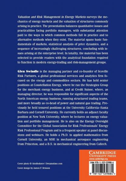 Valuation and Risk Management in Energy             Markets