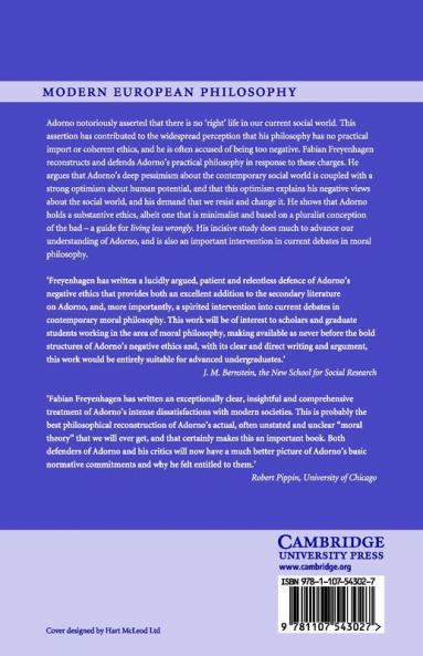 Adorno's Practical Philosophy
