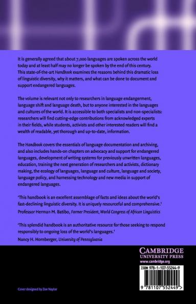 The Cambridge Handbook of Endangered Languages