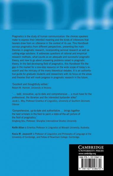 The Cambridge Handbook of Pragmatics