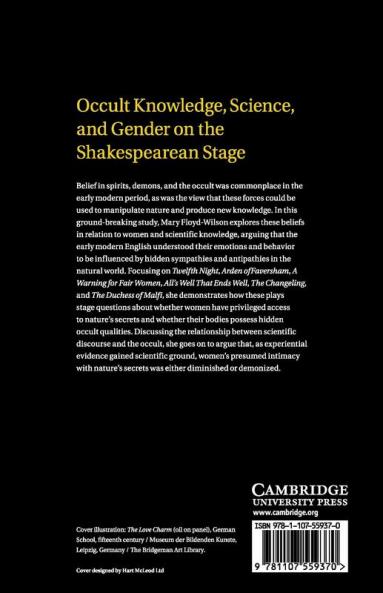 Occult Knowledge Science and Gender on the Shakespearean             Stage