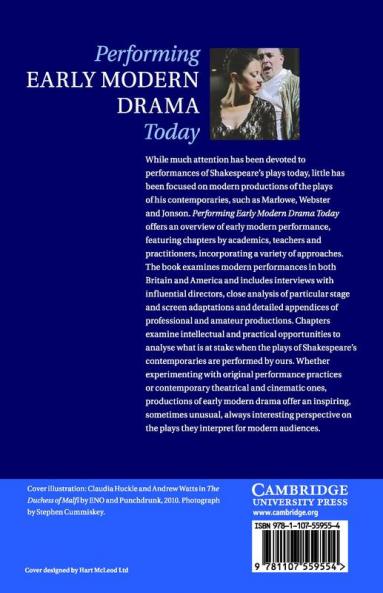 Performing Early Modern Drama Today