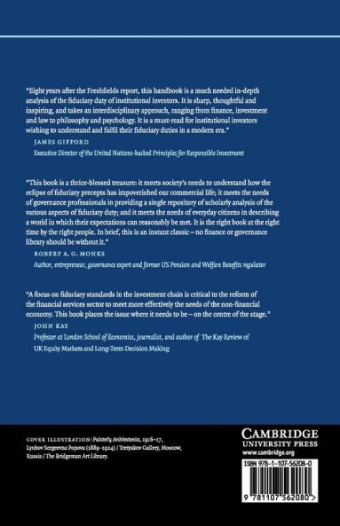 Cambridge Handbook of Institutional Investment and Fiduciary Duty