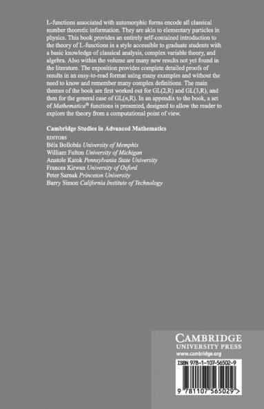 Automorphic Forms and L-Functions for the Group GL(nR)