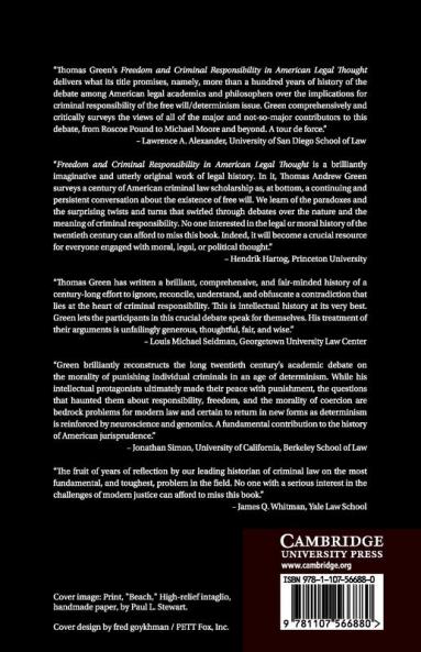 Freedom and Criminal Responsibility in American Legal Thought