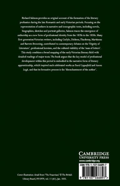 The Formation of the Victorian Literary Profession