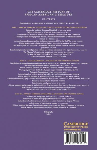 The Cambridge History of African American Literature