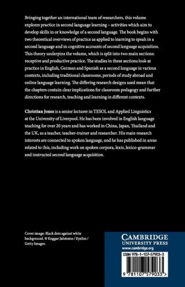 Practice in Second Language Learning