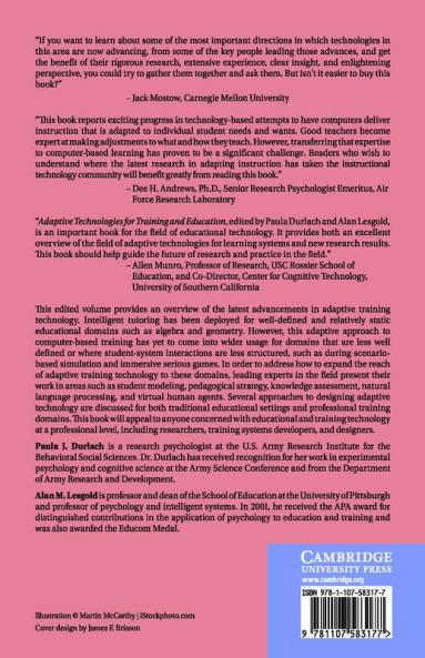 Adaptive Technologies for Training and             Education